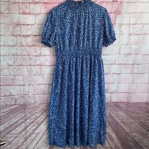 ASOS Blue Floral Midi Dress